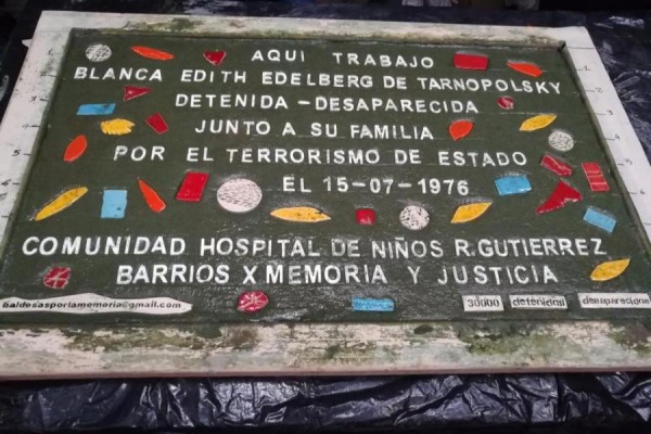 Hoy se colocará una baldosa en homenaje a Blanca Tarnopolsky - Nueva Ciudad